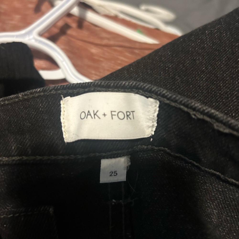 Oak + Fort Size 25 Black Jeans